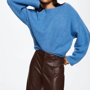 NWT Mango, Boat neck ribbed sweater.